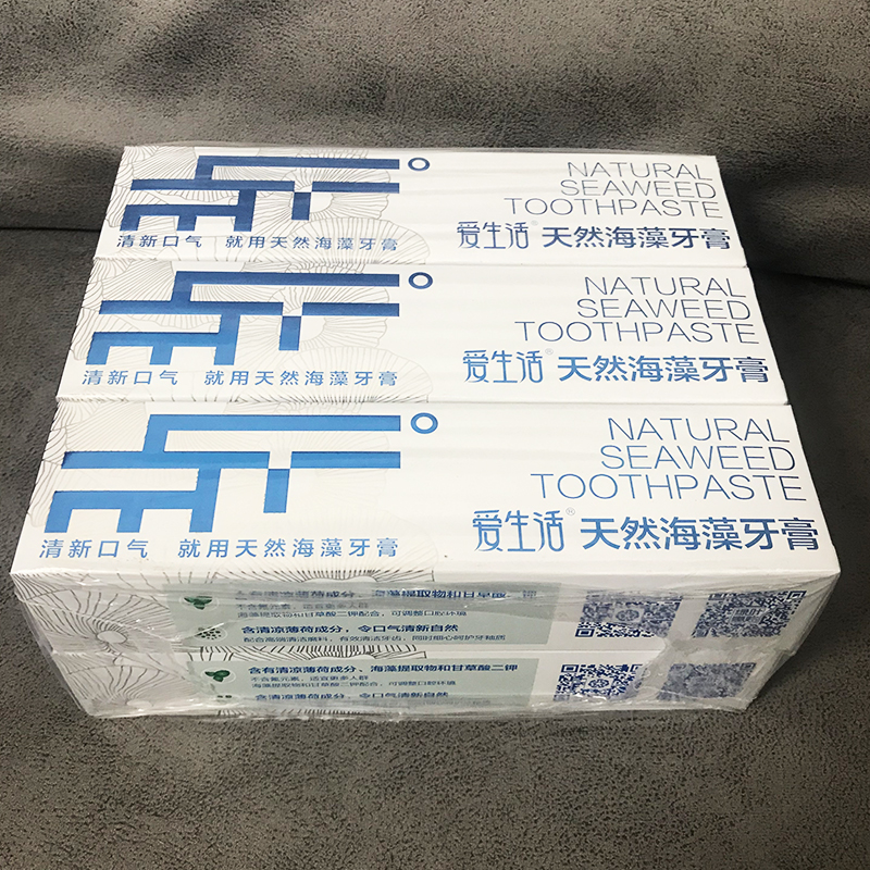 绿叶爱生活天然海藻牙膏6支无氟龙井薄荷香型清新口气去牙渍美白 - 图1