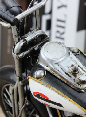 哈雷铁皮工艺复古手工摩托车模型