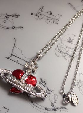 欧美饰品首饰情人七夕红色毛衣链