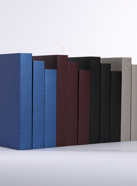 速发新中式纯色无文字假书装饰书百搭道具摆件4厘米厚大中小套书