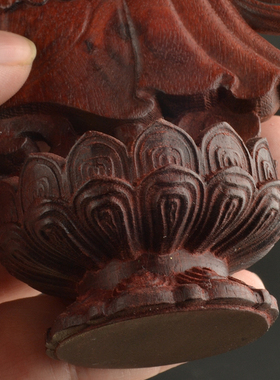 速发吉檀木八吉祥摆件 红祥八宝摆件 供奉八吉祥摆件密宗法器装饰