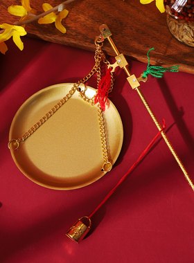 速发乔迁新居小铜秤称秤新家入宅意称老式秤杆带搬砣称心如喜礼品