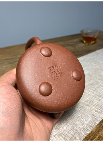 宜兴紫砂壶泡茶壶茶具养生壶全手工壶原矿底槽青270CC禅竹石瓢壶 - 图2
