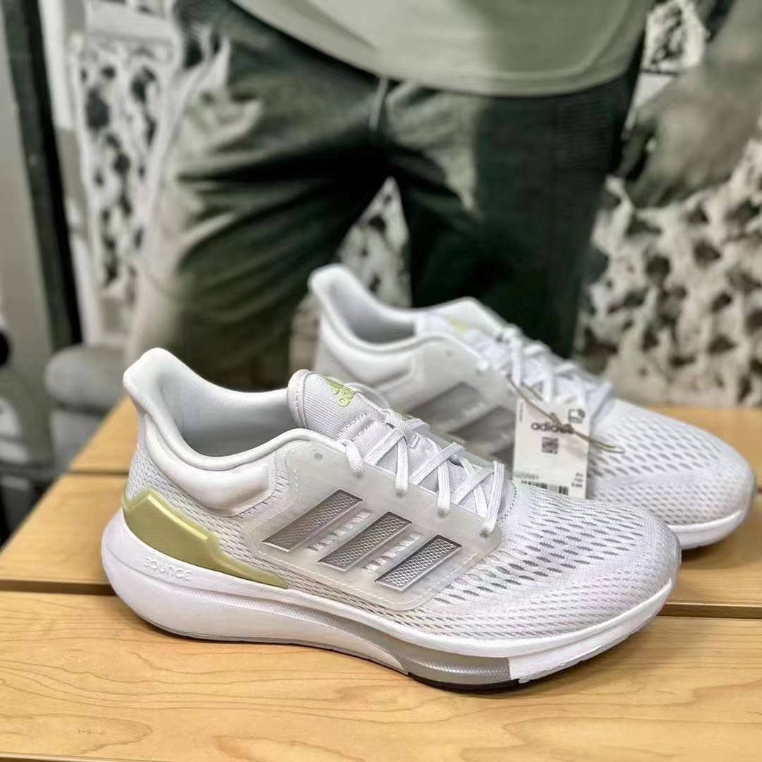 adidas阿迪达斯女鞋EQ21 RUN网面透气轻便运动鞋休闲跑步鞋GZ0591-图0