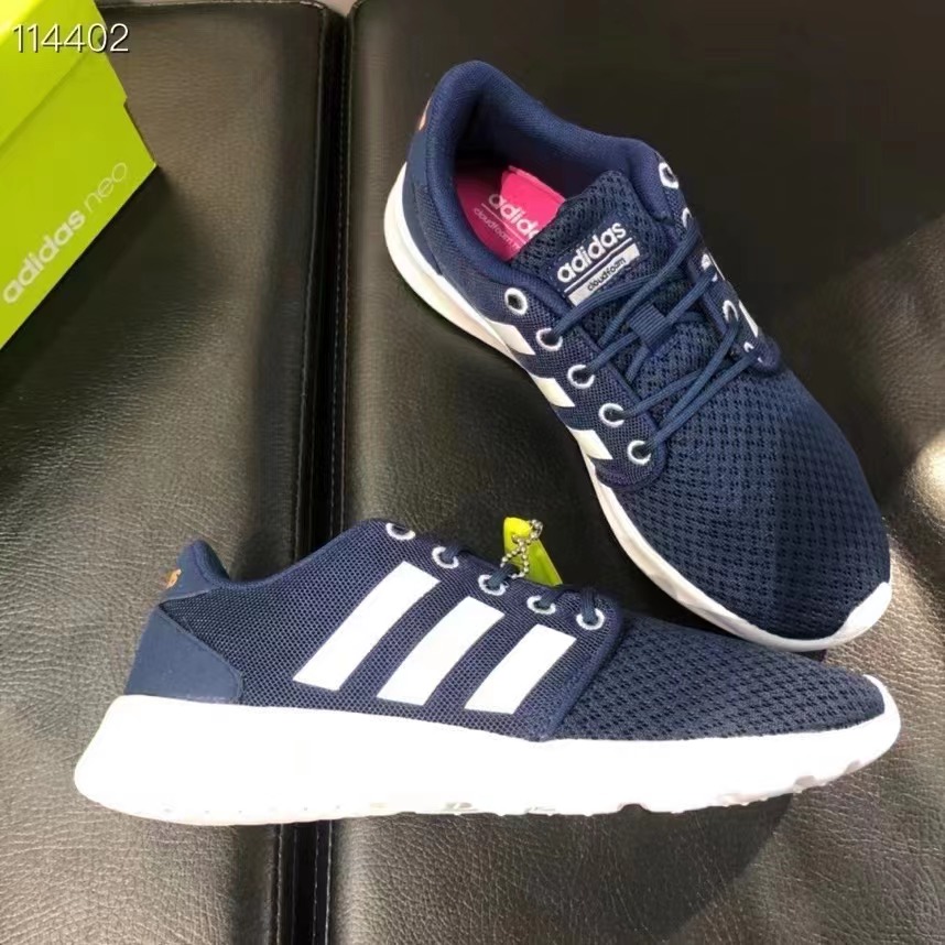 adidas阿迪达斯女子 CLOUDFOAM QT RACER W 轻便休闲运动鞋AW4004 - 图0