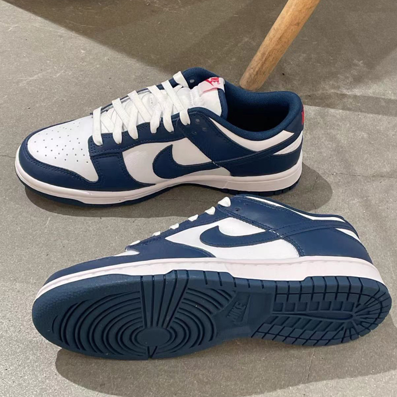 Nike耐克男鞋 Dunk Low 白蓝低帮经典复古潮流休闲板鞋DD1391-400