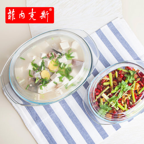 耐热玻璃煲热饭蒸米饭器皿带盖煲微波炉烘焙专用家用整鸡整鸭汤煲 - 图0