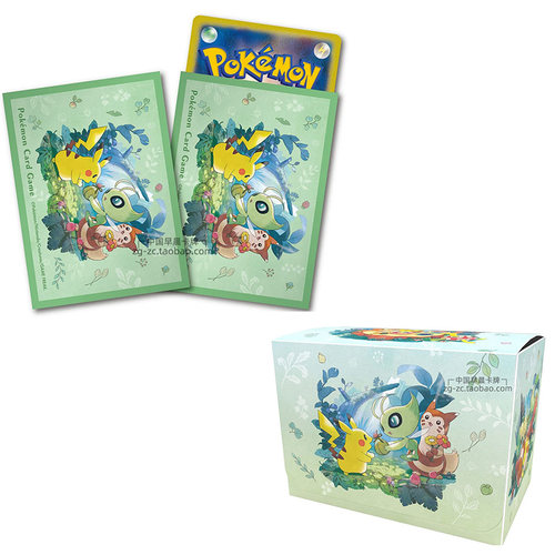 宝可梦S11a皮卡丘卡套雪拉比PTCG波加曼卡盒拉帝亚斯卡册拉帝欧斯 - 图3