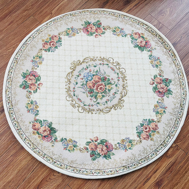 圆形书房玄关地垫客厅卧室床边进门玄关吊椅吊篮混纺编织可机洗,淘宝优惠券,粉丝福利购,淘宝优惠卷