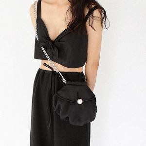 韩版珍珠链条贝壳包