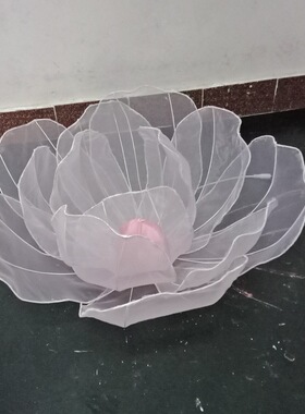 纱花发光牡丹婚庆布置场景装饰花