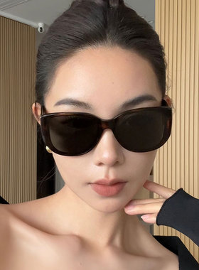 轻著风猫眼高级感墨镜女大脸显瘦