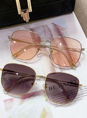 2021年夏季透明黄色个性风墨镜