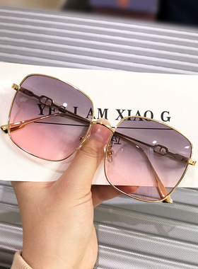 大脸显瘦韩版街拍ins茶色太阳镜