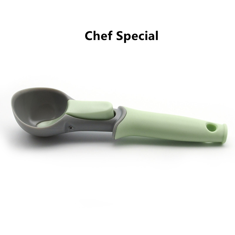 亚马逊新款烘焙工具ABS橡塑冰激凌挖球器 儿童水果西瓜勺子打球器 - 图0