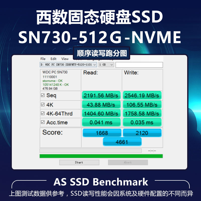 西数黑盘SN750SN730 512G 1T M.2 2280 NVME笔记本台式机固态硬盘 - 图2