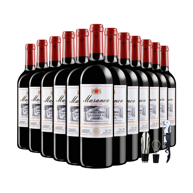 玛莎诺娅红酒买一箱送一箱法国进口干红葡萄酒红酒整箱送礼750ml,淘宝优惠券,粉丝福利购,淘宝优惠卷