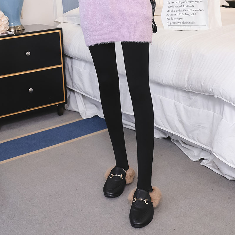 踩脚打底裤袜女冬天保暖光腿肤色神器压力瘦腿丝袜秋冬季加绒加厚
