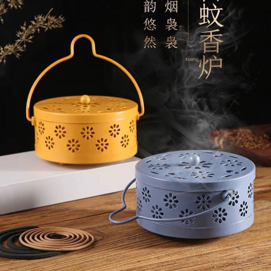 Iron mosquito-repellent incense tray household artifact mosquito-repellent incense rack fireproof belt