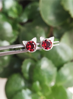 新款天然鸽血红宝石色镀18k戒指