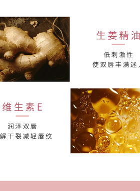 嘟嘟唇 生姜薄荷唇唇釉lip plumper滋润唇部套盒日夜唇液自然唇