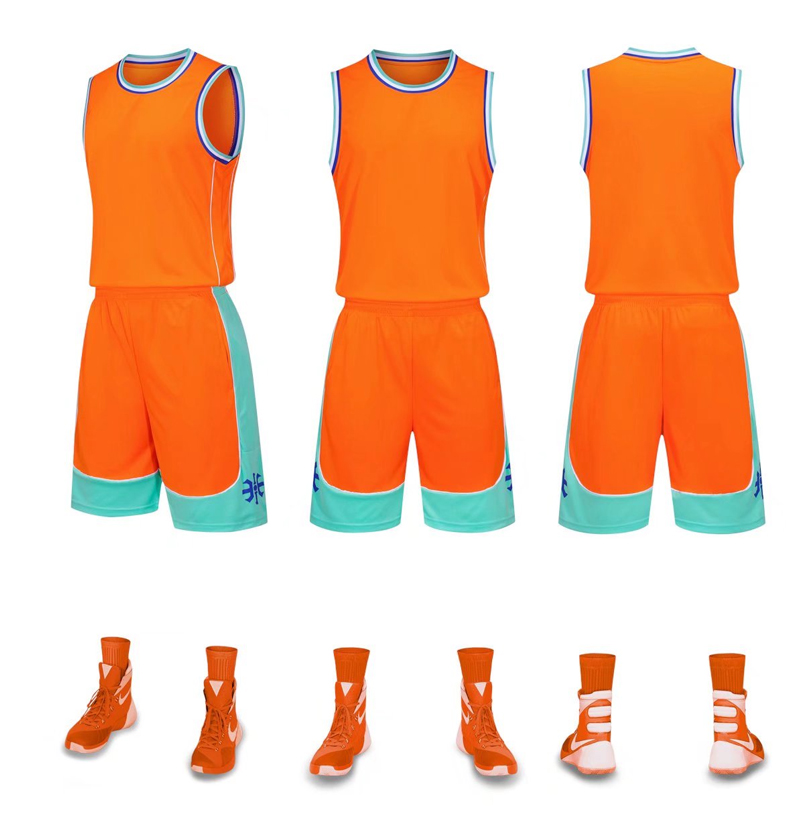 2021新款篮球服 套装男定制队服成人儿童训练篮球背心 可印字印号