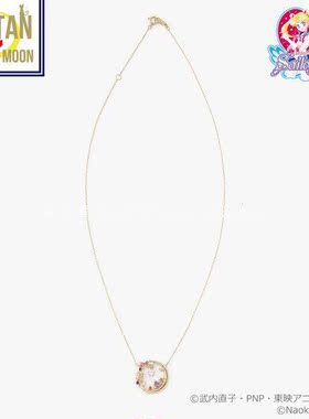 Sailor Moon美少女戰士 燕尾服面具玫瑰月亮K10項鍊