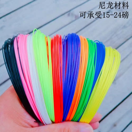 正品散装训练线95耐打羽毛球线拉线拍线65网线通用高弹力耐用兼备 - 图0