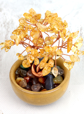 董易林吉祥物金玉满堂发财树摆件