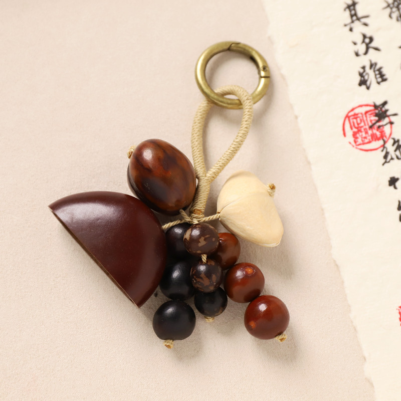 手工编织天然满愿种子包包挂件植物菩提子钥匙扣复古新中式包挂饰,淘宝优惠券,粉丝福利购,淘宝优惠卷
