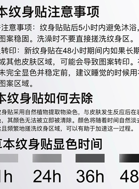ONESMILE 骷髅水下乐园 草本果汁纹身贴防水持久可爱水母女遮盖