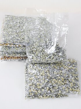 新款铝高半圆烫片铝烫片圆平烫片手工DIY服装饰品配件