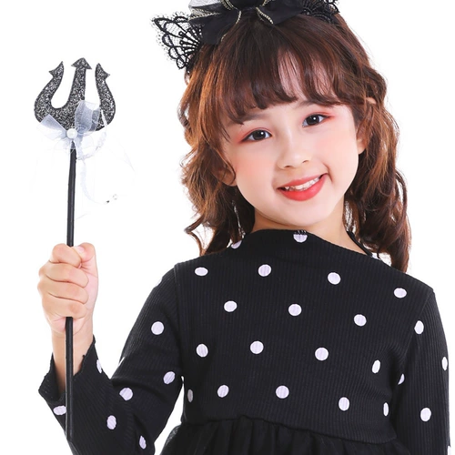 Черная лента с бантиком, волшебная палочка, аксессуар, xэллоуин