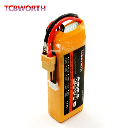 航模锂电池 4S 14.8V 1800 2200 3000mah 遥控机玩具车 - 图0