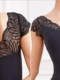 Temperament ballet lace V-neck teacher body suit