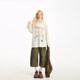NERESUM American distressed ເປື້ອນ ຍ້ອມ pants cropped