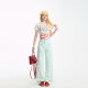 NERESUM butterfly embroidered trousers ກົງ