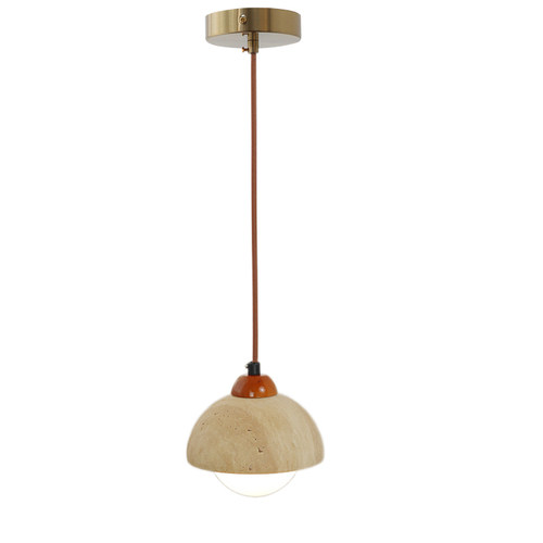 北欧复古原石吊灯日式侘寂风过道门厅餐厅阳台吧台民宿卧室床头灯 - 图3