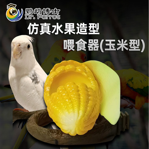 虎皮玄凤鹦鹉鸟食盒防撒防溅鹦鹉自动喂食器防撒喂鸟饮水器下料器 - 图2