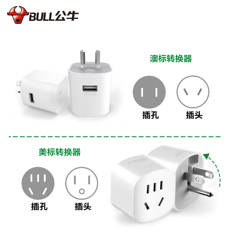 公牛插座usb多国际通用旅行转换插头器欧标日本德标韩美地区-图3