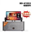 贝德1053视频音响一体机专业移动大功率户外广场K歌蓝牙触屏音箱
