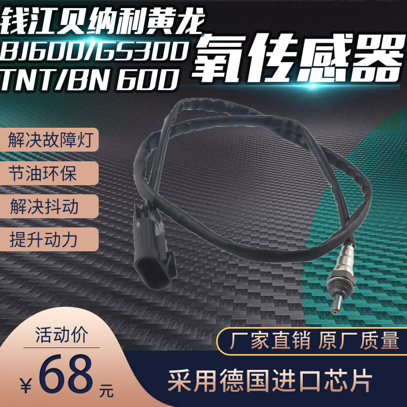 适用钱江贝纳利黄龙BJ600GS300TNTBN60 752氧传感器 排气管消声器