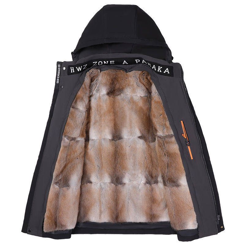 2024新男士短款派克服青根貂内胆可拆卸水貂毛领皮草外套整貂高档,淘宝优惠券,粉丝福利购,淘宝优惠卷