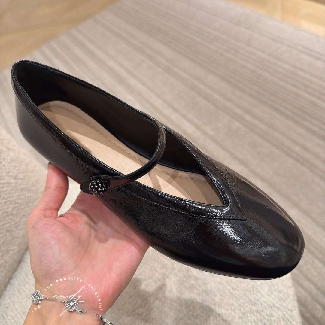 羊皮版~软乎乎时髦一字带玛丽珍单鞋女2026平底浅口芭蕾舞奶奶鞋,淘宝优惠券,粉丝福利购,淘宝优惠卷