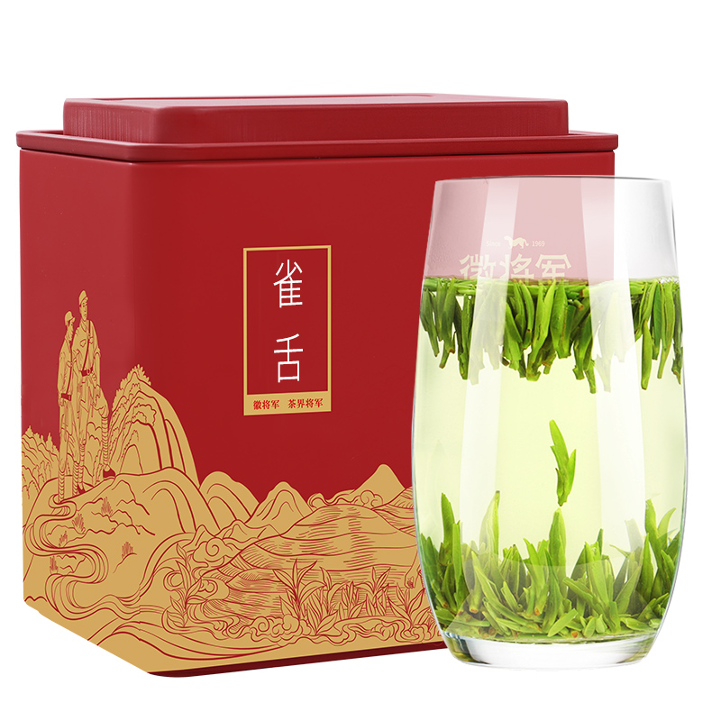 徽将军2024新茶明前特级雀舌绿茶茶叶毛尖开园嫩芽高山春茶100g - 图3