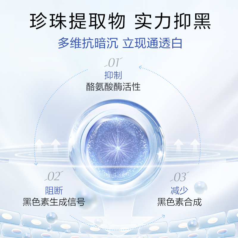 欧诗漫珍珠白赋活霜美白减少女乳液 欧诗漫乳液/面霜