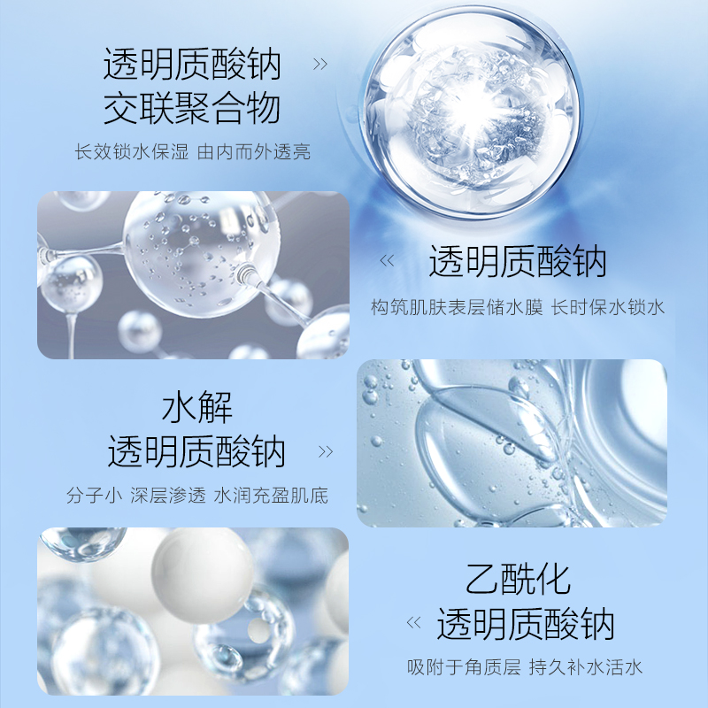 欧诗漫旗舰店欧诗漫玻尿酸水库面膜女补水保湿清洁毛孔正品非美白1