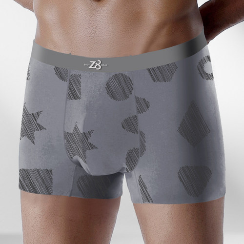 Z8无痕男士内裤男生四角裤莫代尔青中年宽松运动透气吸汗不卷边潮 - 图0