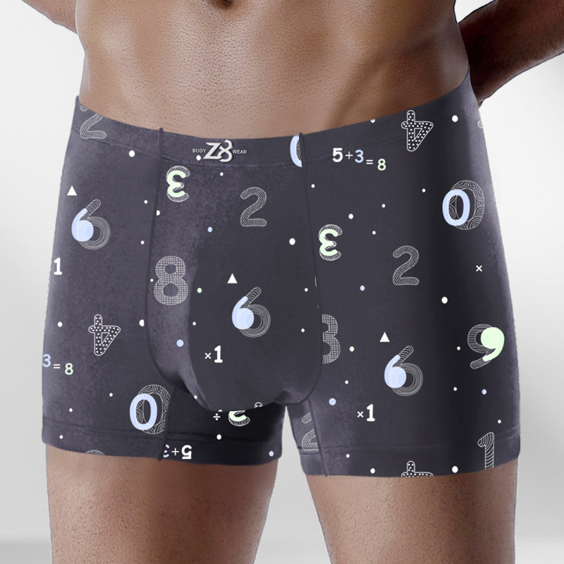 Z8莫代尔男士内裤平角裤青中年宽松运动透气吸汗不卷边潮流四角裤,淘宝优惠券,粉丝福利购,淘宝优惠卷