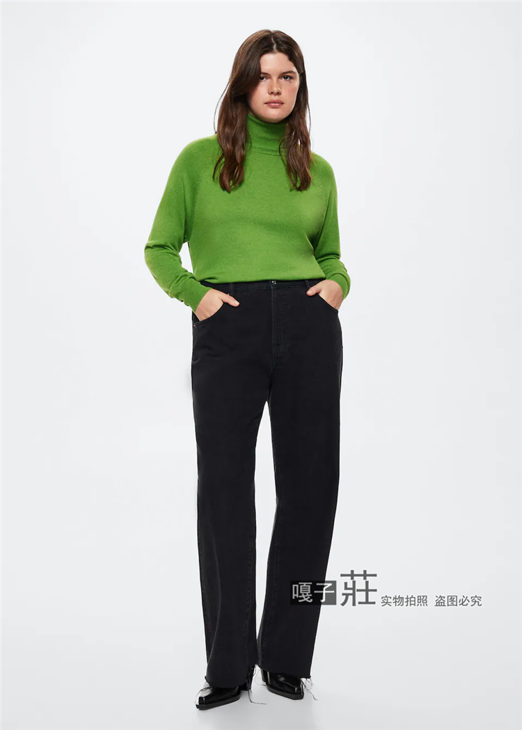 美单MN*大码女装秋冬高领羊绒衫毛衣plus size cashmere sweater